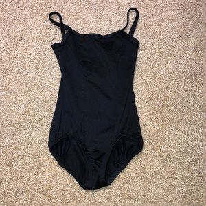 Motionwear black camisole leotard